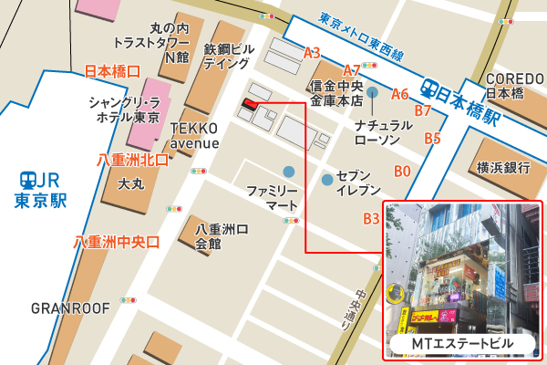 東京マリアージュ３Fへのアクセス